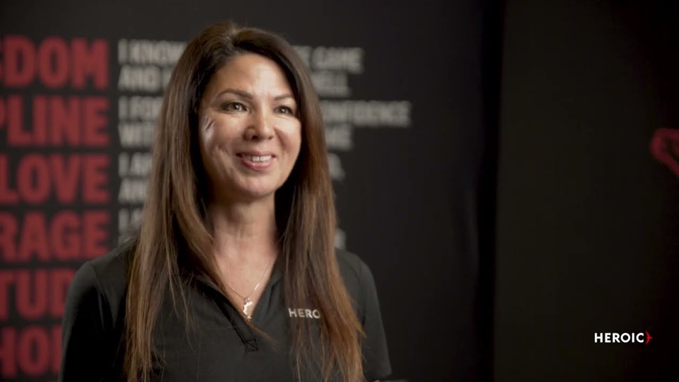 Annette David telling her Heroic story on camera